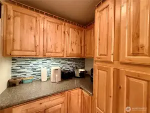 Kitchen, pantry, kitchen storage, tile, counter space