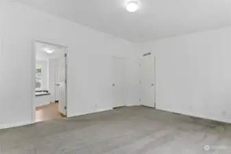 Primary bedroom with bathroom.