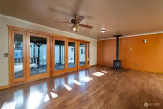 Kitchen with great room.