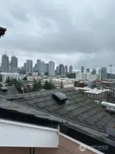 Top deck view to city