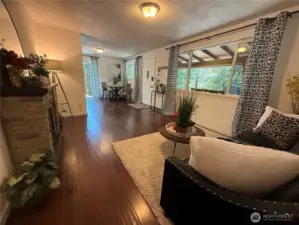 Natural lighting throughout and beautiful view of property.