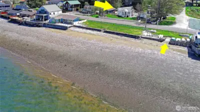 Leave you dingy just steps away from your deeded beach access.