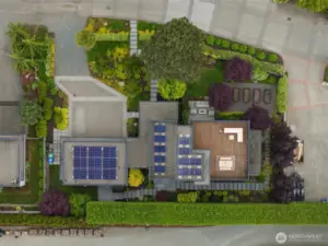 Built-Green and energy efficient with battery backup solar panels.