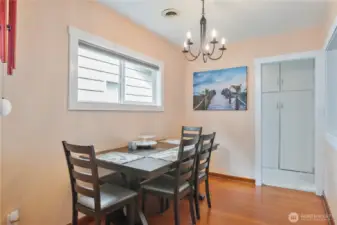 Dining area adjacent to the kitchen