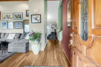 Beautiful hardwood floors throughout the main level for seamless transitions.