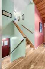 Ultra modern multi-level design for the 1970's! Upper level has bedrooms, office and sun room. Lower level has recroom, bedroom, 1/2bath and laundry.