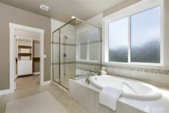 Spa like primary bathroom