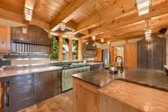 Custom kitchen with Aga stove