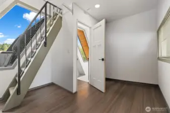 loft area used for extra living room