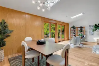 Enjoy the skylights for year round light.