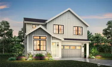 Elevation A, Plan 2437. Rendering may vary. Details may not be exact.