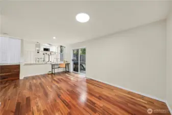 Beautiful hardwood flooring.