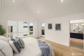 Private balcony access found only in the primary.