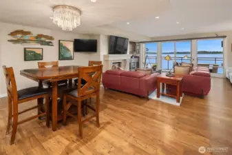 Timeless hardwood floors throughout the main floor