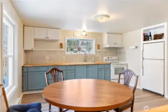 Built in fridge space for a spacious and practical kitchen