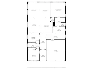 Floor plan with dimensions.