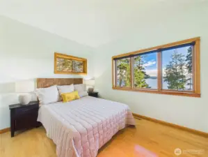 Bedroom #2 on the lower floor. This is a queen bed