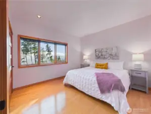 Bedroom #3 on the lower floor. This is king bed