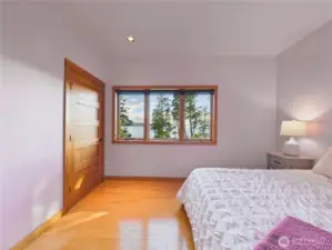 Bedroom #3 on the lower floor. This is king bed