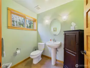 Powder Room bathroom on the main level