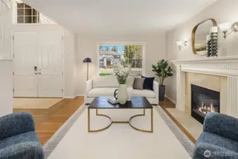 Both the living room and family room boast fireplaces.