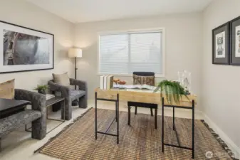 The main floor office.