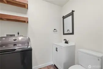 Guest Bath Upgraded off Family Room.
