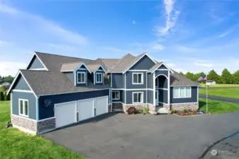 Three garage doors