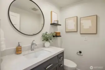 Half bath off main floor