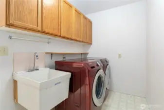 Enjoy the convenience of two laundry spaces — this is one of them!