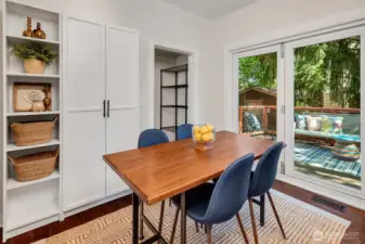 Eat-in-kitchen space.