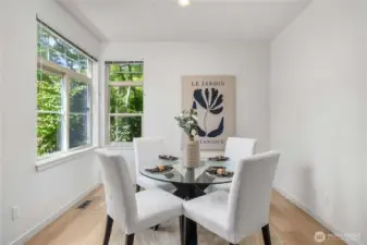 Dining nook just off kitchen
