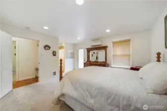 1450 SF home. Main Bedroom side door to private deck.
