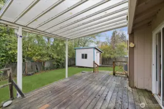 Covered back deck