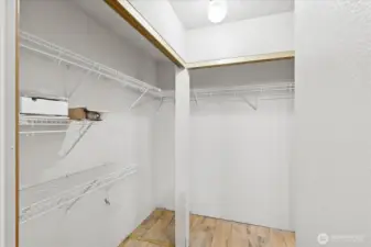 Primary closet
