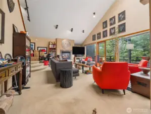 Vaulted ceilings, a wall of windows and privacy