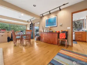 The entry leading into the large dining room