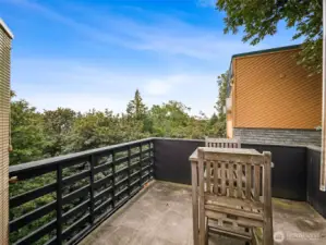 The primary suite deck