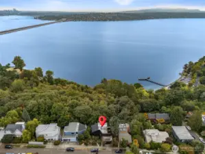 The only land between you and the water is Colman Park