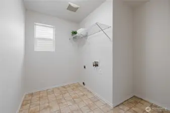 Laundry room with extra storage space