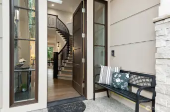 Stunning entry welcomes you home.