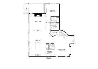 Main Level Floor Plan.