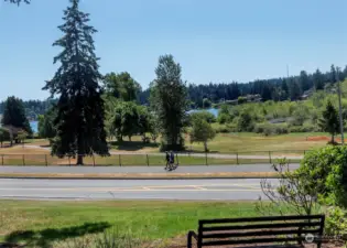 Lake Ballinger Park if right across the street.