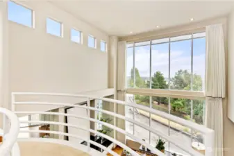 Gorgeous view from second floor winding staircase!