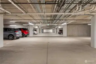 covered and secure parking garage