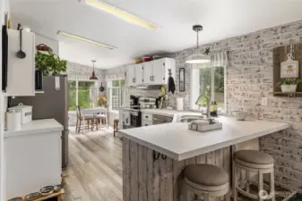 additional dinning nook off of the kitchen