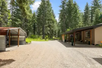 Plenty of parking all around the property.
