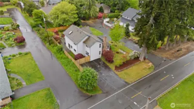 RV/storage parking on side of home