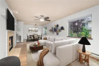 This beautifully maintained 2-bedroom, 2-bath end-unit condo offers the perfect blend of comfort, convenience, and natural beauty. Virtually staged.