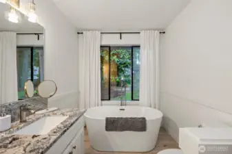 New Free Standing Soaking Tub & Fixtures!